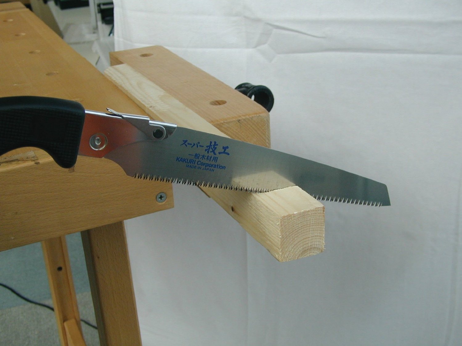 KAKURI スーパー技工 替刃式鋸 210mm 本体 一般木材用 プラケース入 