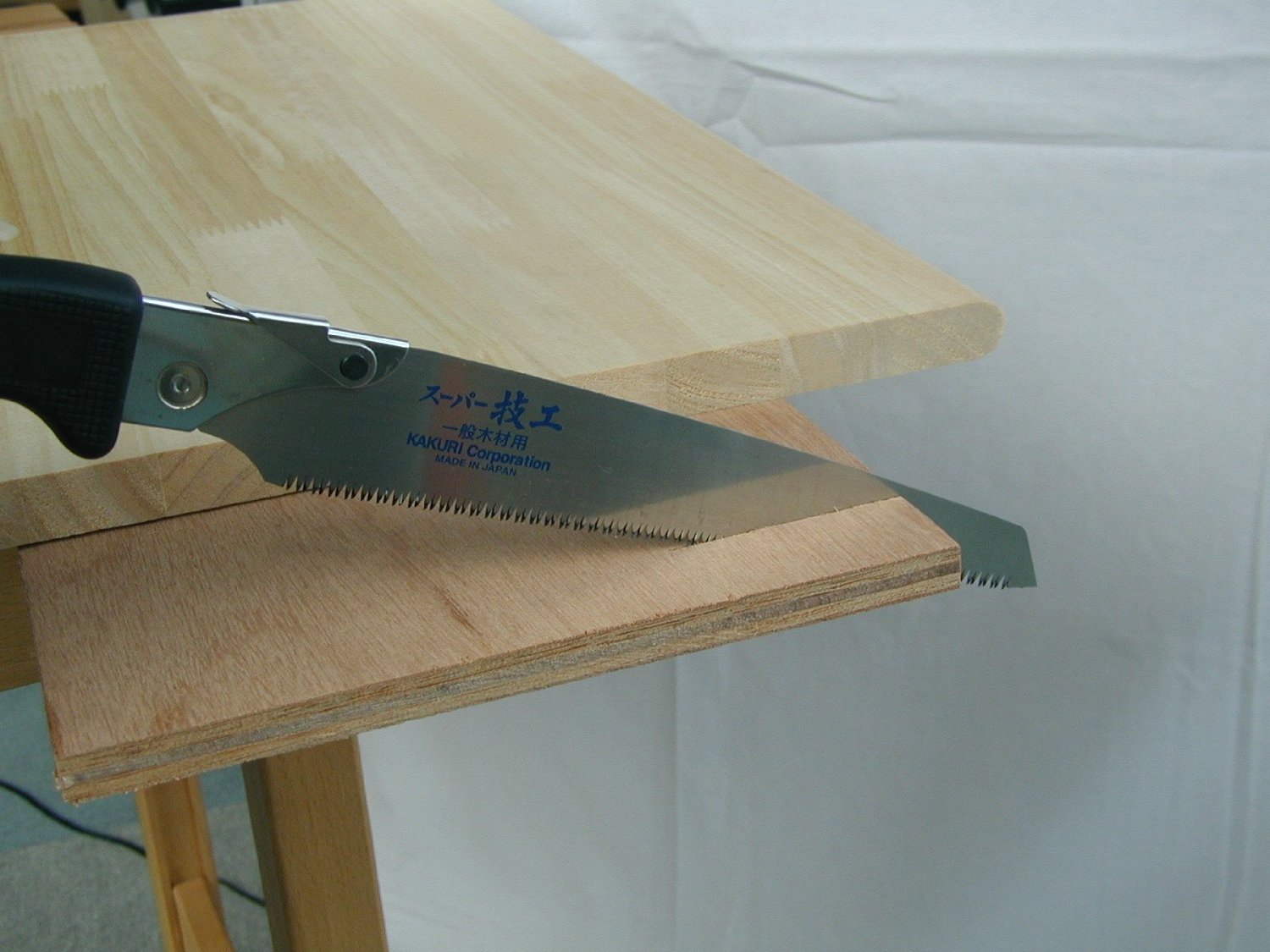KAKURI スーパー技工 替刃式鋸 210mm 本体 一般木材用 プラケース入